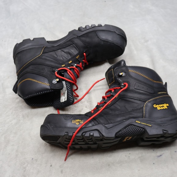 Georgia Boot Men 11.5W Work Boots Blk Amplitude Composite Toe Waterproof GB00130 main image 11